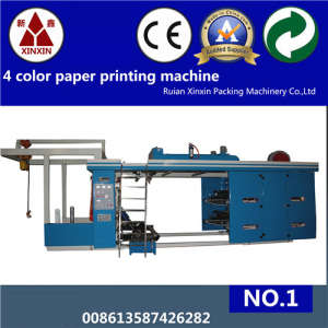 High Speed 4 Color Flexo Printing Machine Ce Certificate